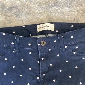 Abercrombie kids polka dot skinny pants size 14